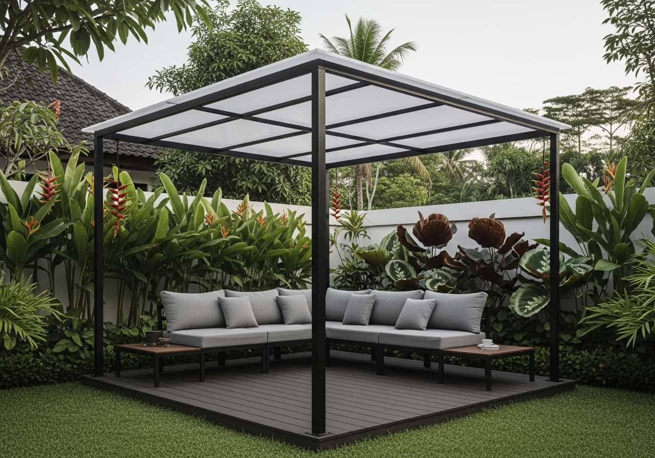 Kanopi Pergola Taman Modern