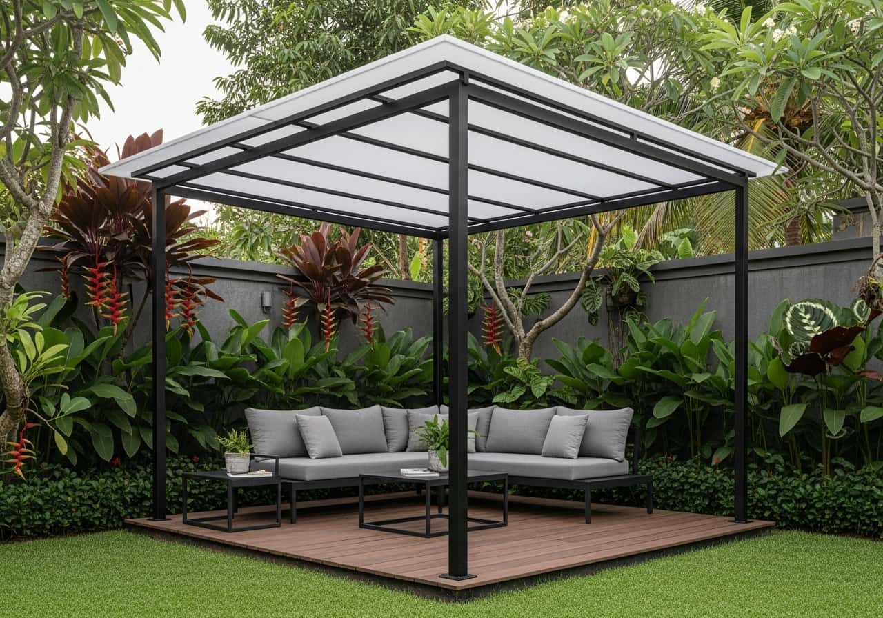 Kanopi Pergola Taman Modern
