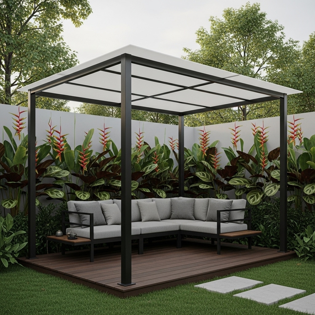 Kanopi Pergola Taman Modern