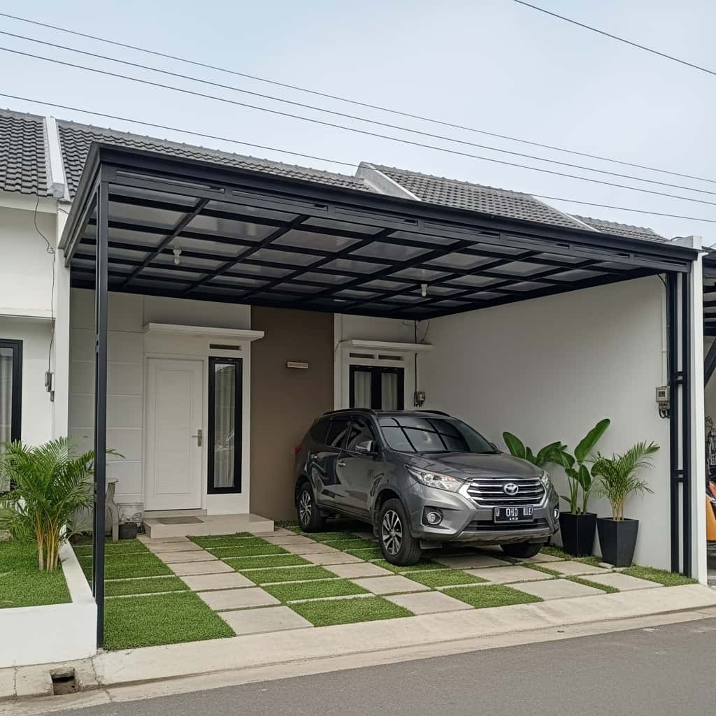 Kanopi Carport Minimalis Modern