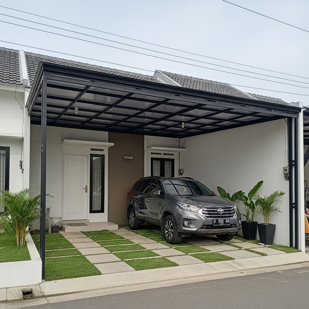 Kanopi Carport Minimalis Modern