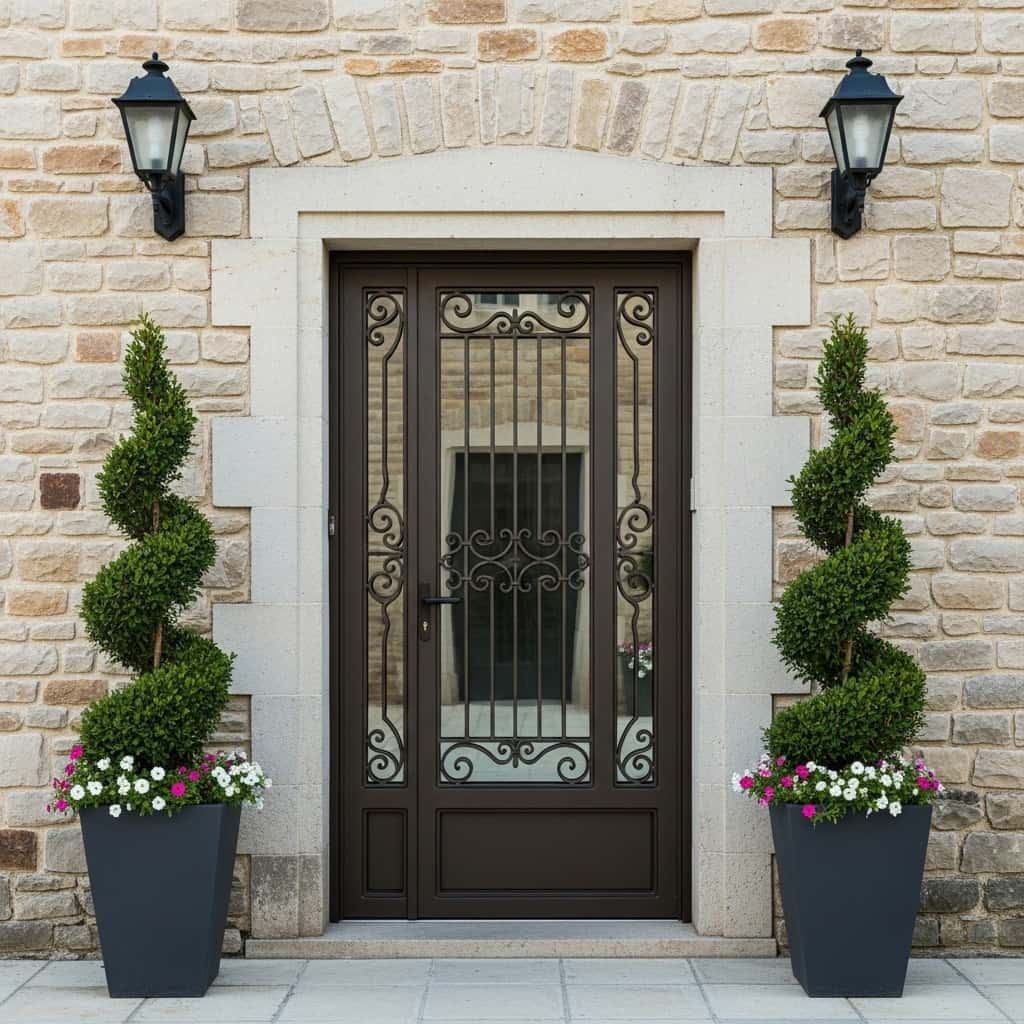 Pintu Besi Modern Elegan