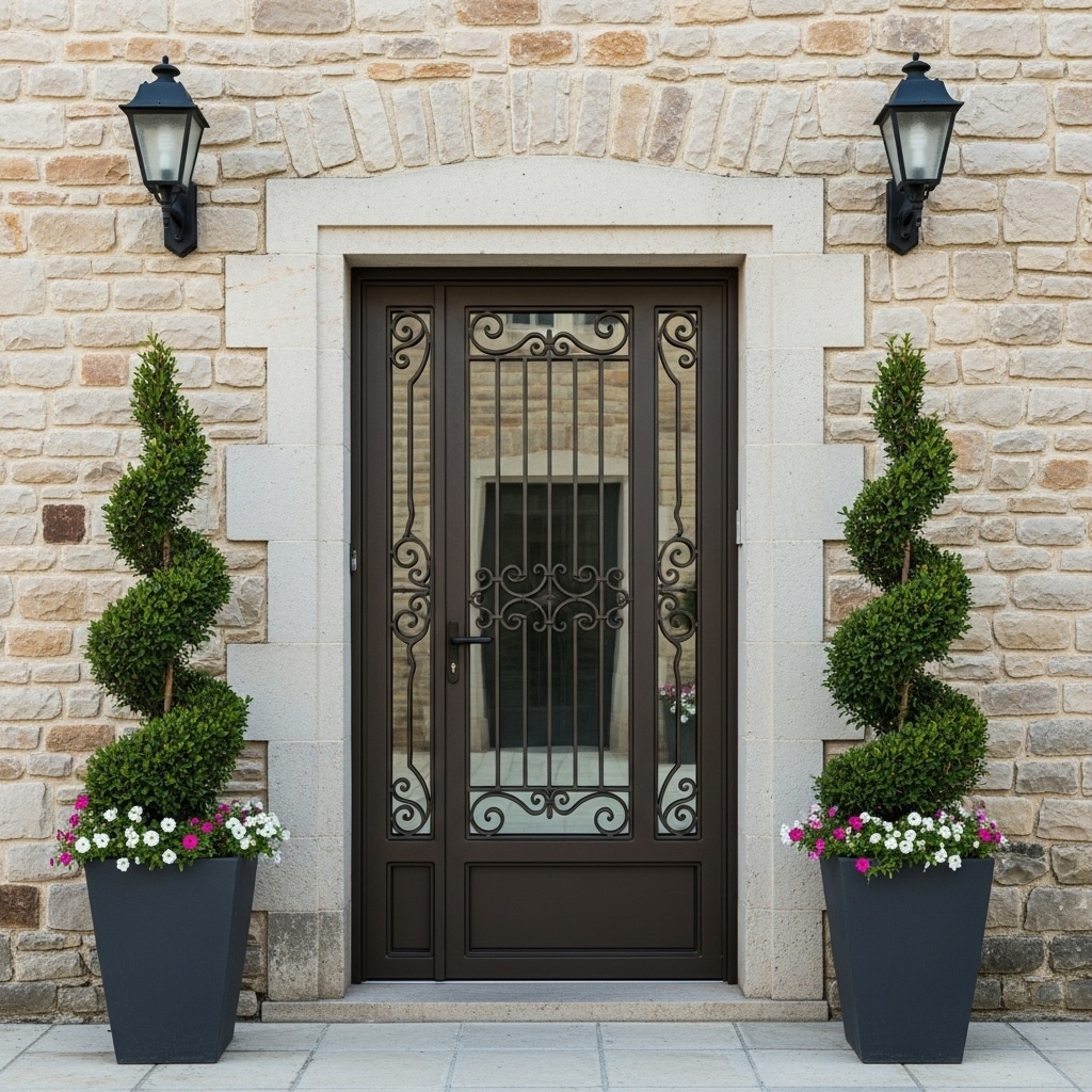 Pintu Besi Modern Elegan