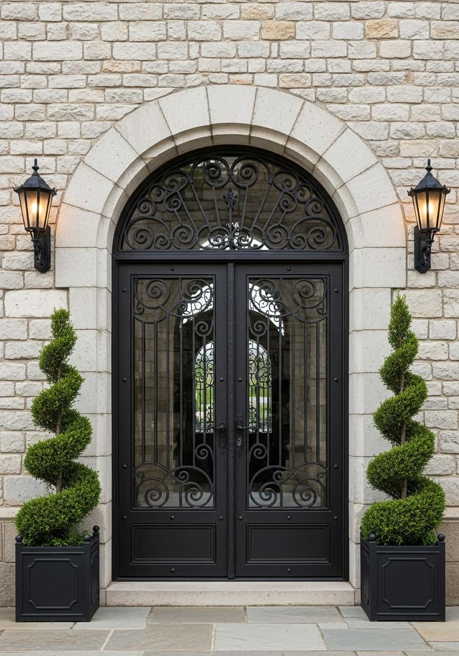 Pintu Besi Modern Elegan