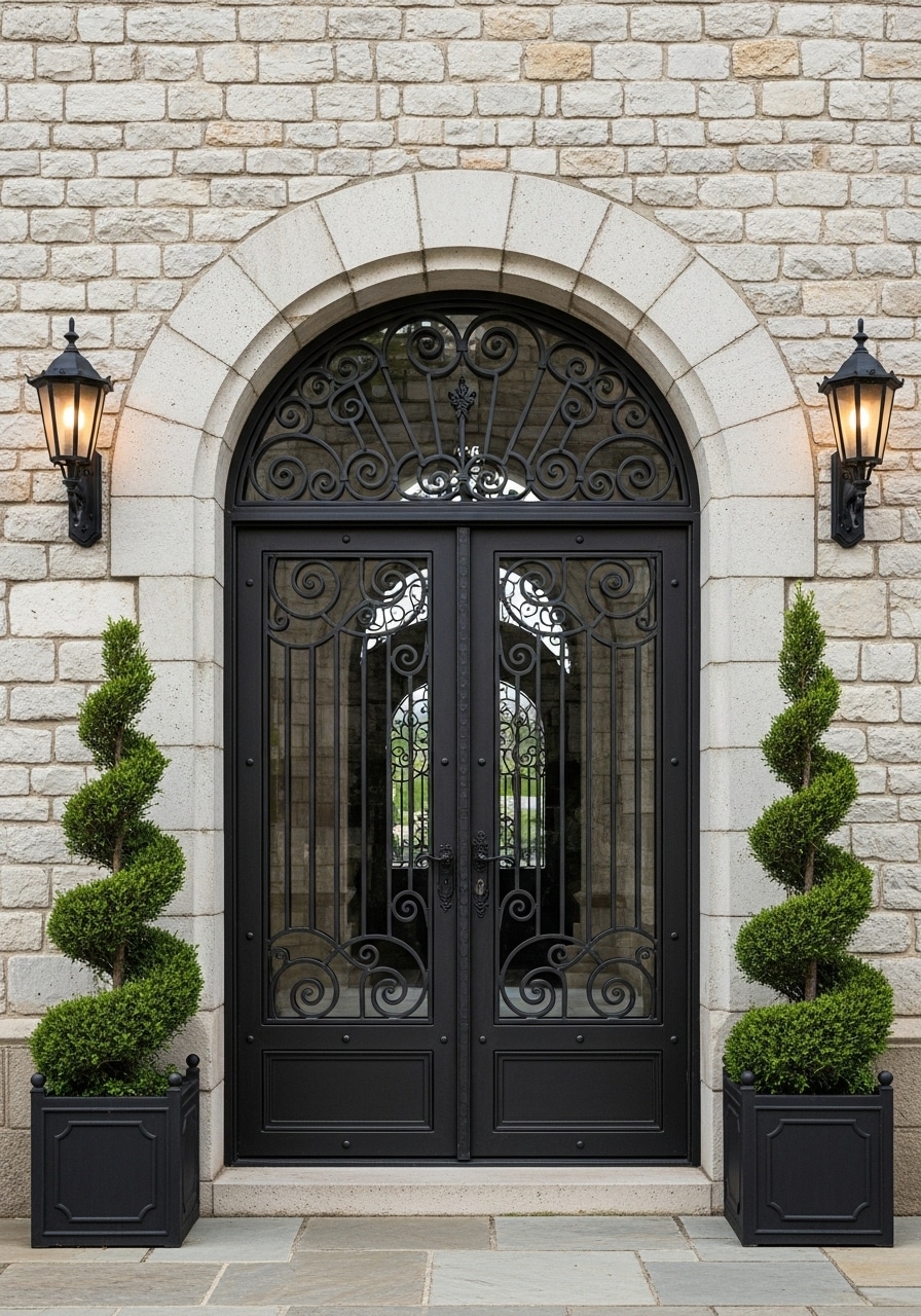 Pintu Besi Modern Elegan