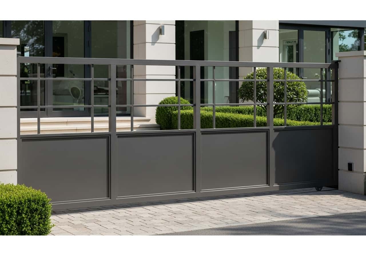 Pintu Dorong Modern Besi