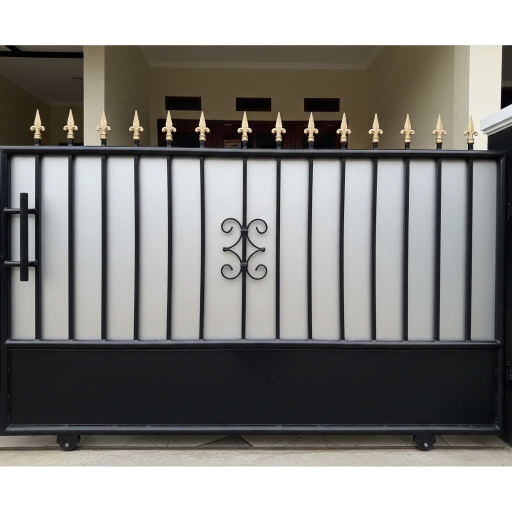 Gerbang Besi Modern Minimalis