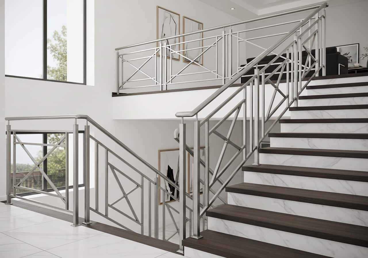 Railing Tangga Besi Modern